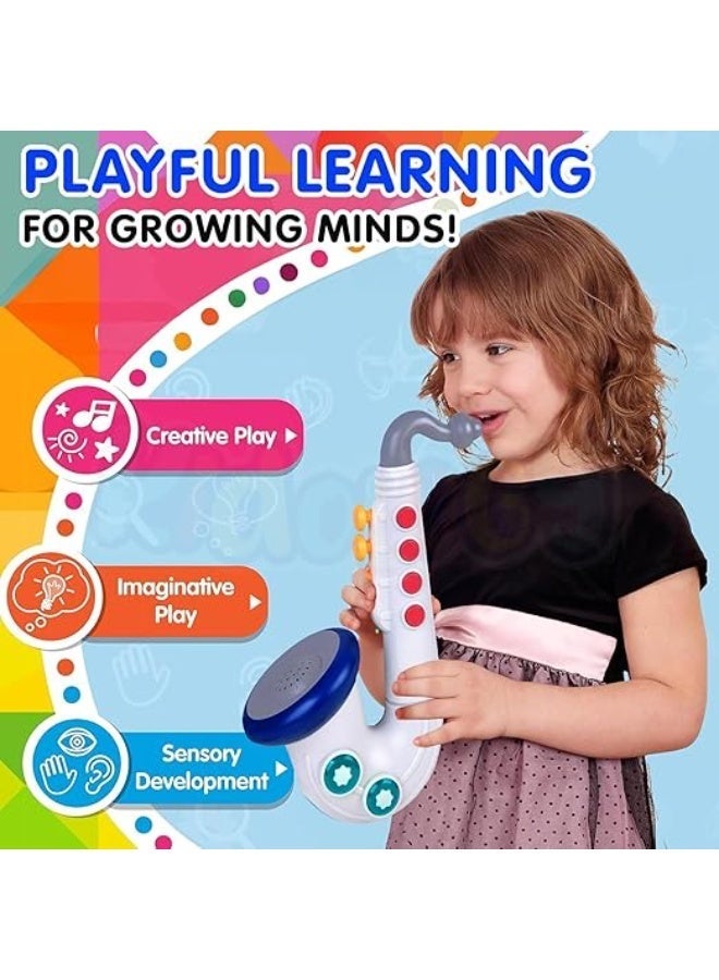Kids Musical Saxophone Toy with Lights & Sounds – Interactive Toy Instrument for Children - Image 4
